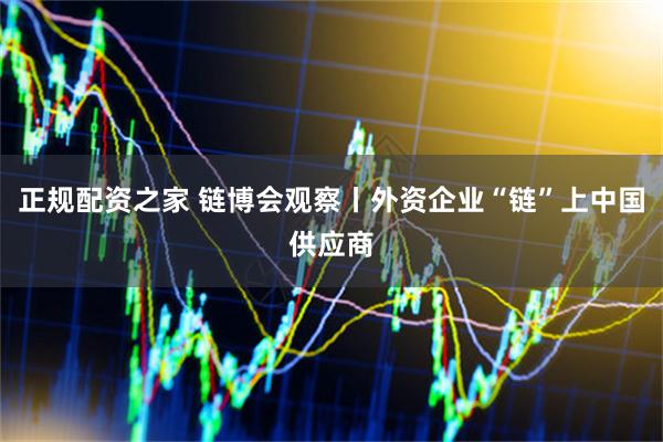 正规配资之家 链博会观察丨外资企业“链”上中国供应商